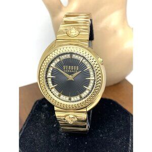 Versus by Versace Women's Watch VSPHF2421 Black Dial Gold Stainless Steel 38mm